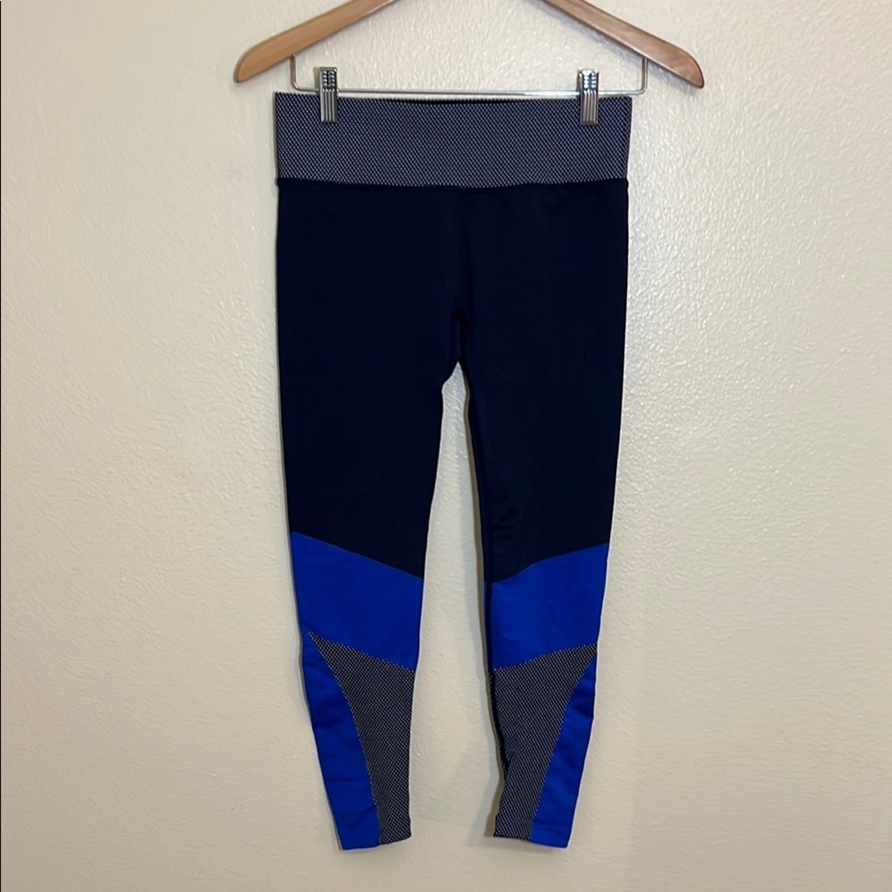 Ardene Blue Black Athletic Leggings